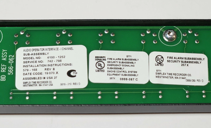 Simplex 4100-1252