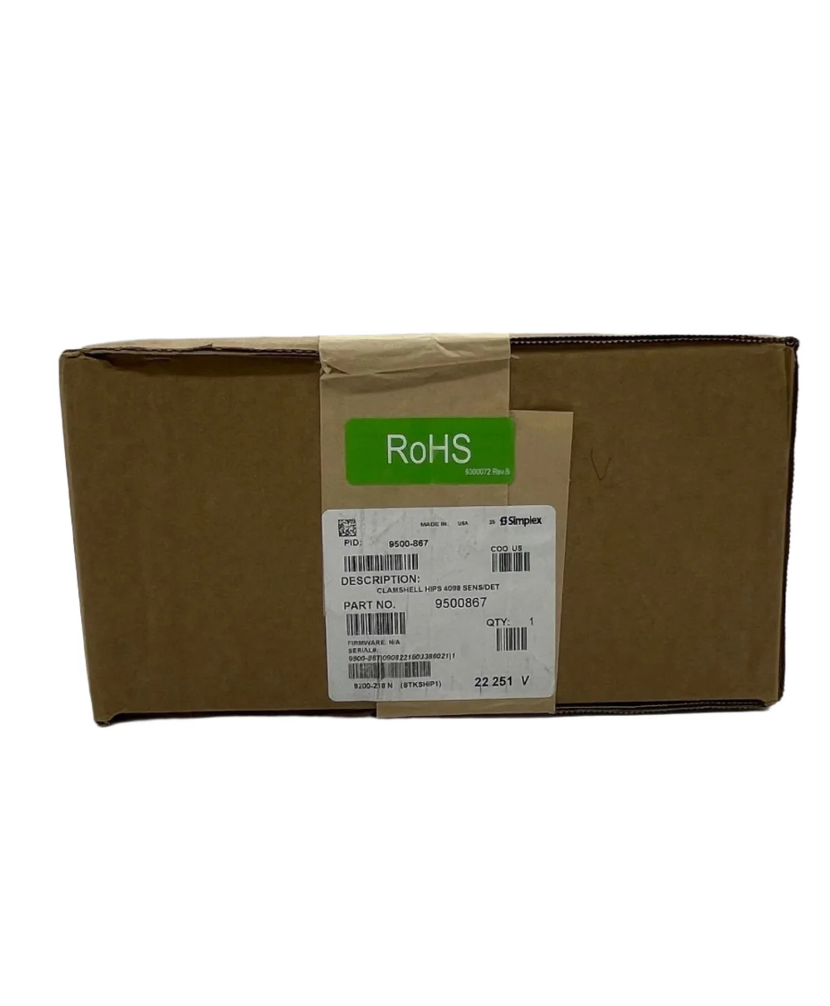SIMPLEX 9500-867 Cover
