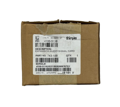 Simplex 4100-5116 Expansion Audio Card