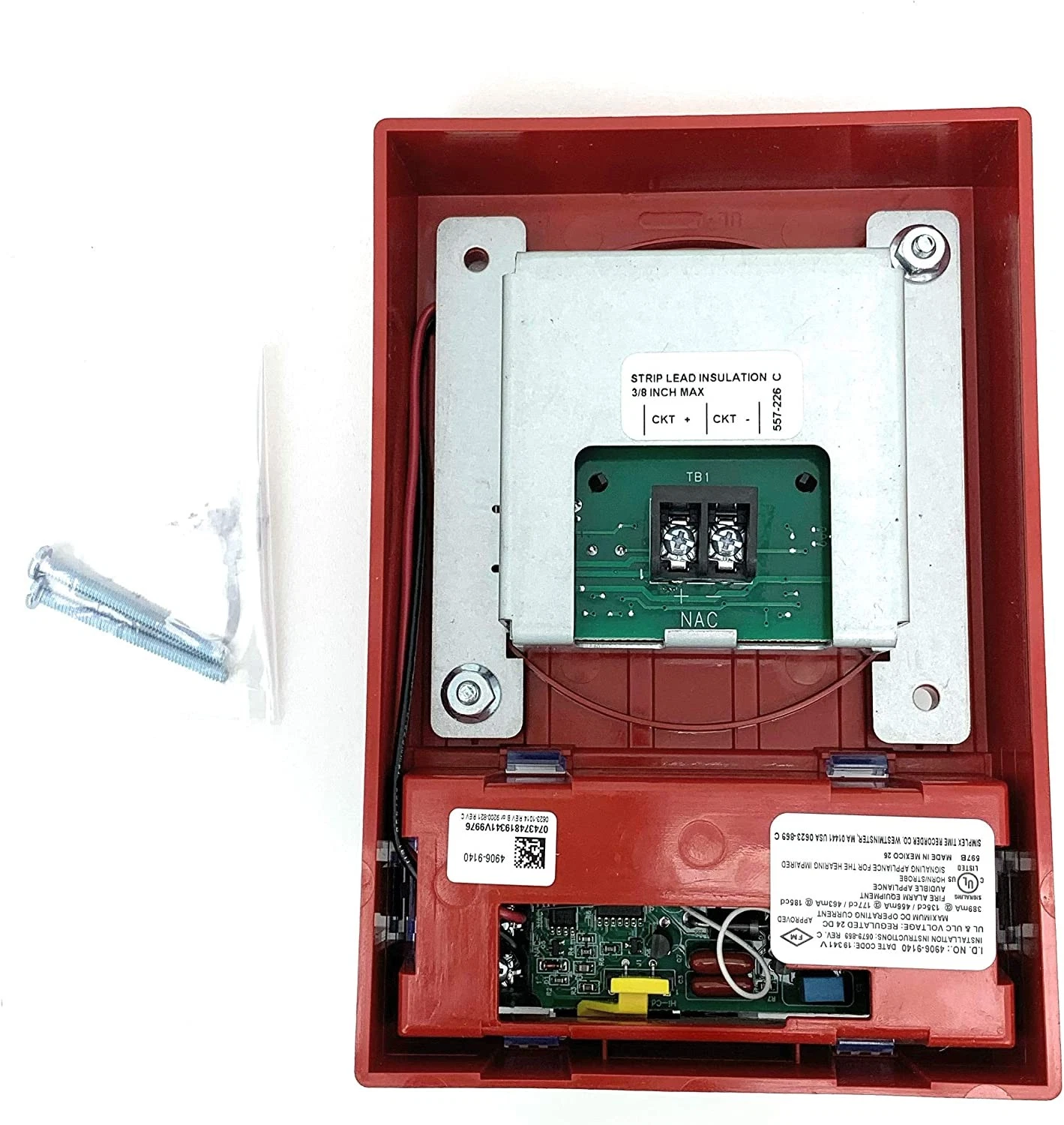 Simplex 4906-9140 TrueAlert Multi-Candela Horn Strobe