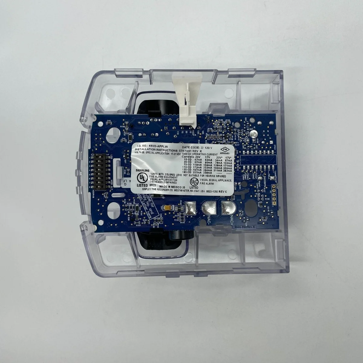 Simplex 49VO-APPLW TrueAlert ES Addressable Strobe