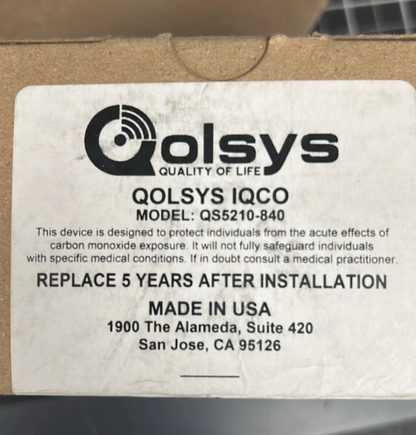Qolsys QS5210-840 IQ Carbon Monoxide Detector