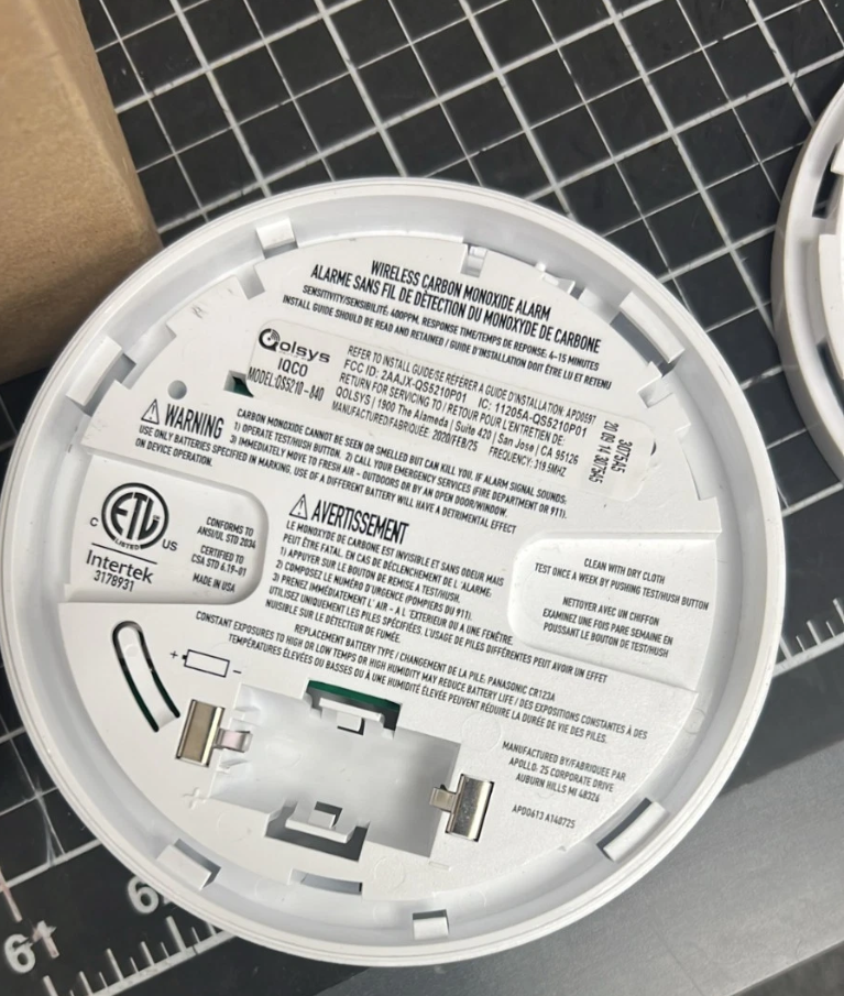 Qolsys QS5210-840 IQ Carbon Monoxide Detector