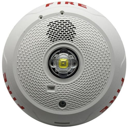 System Sensor PC2WLED LED Horn Strobe, Ceiling, White, “FIRE”