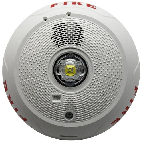 System Sensor PC2WLED LED Horn Strobe, Ceiling, White, “FIRE”