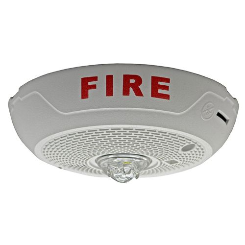 System Sensor PC2WLED LED Horn Strobe, Ceiling, White, “FIRE”