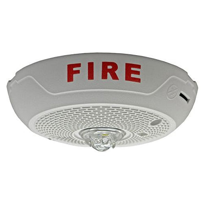 System Sensor PC2WLED LED Horn Strobe, Ceiling, White, “FIRE”