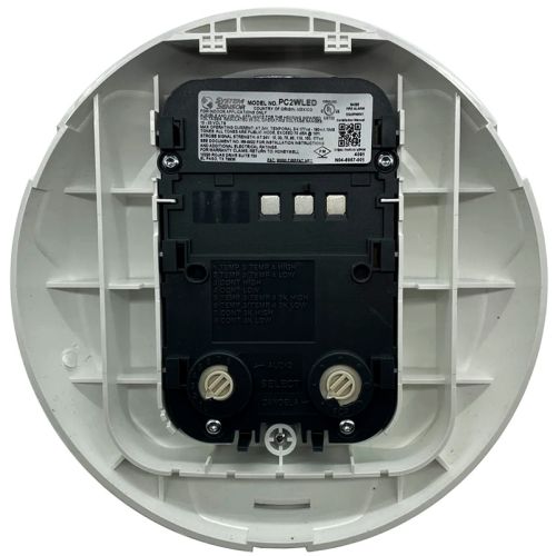 System Sensor PC2WLED LED Horn Strobe, Ceiling, White, “FIRE”