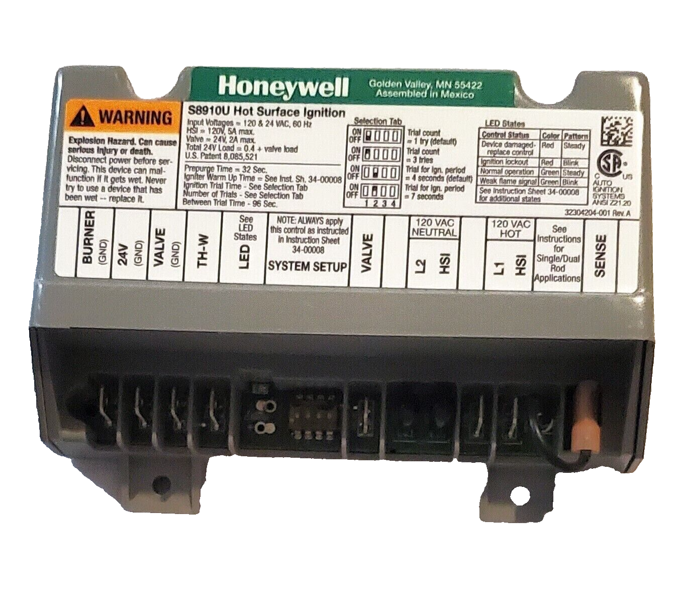 Honeywell S8910U3000