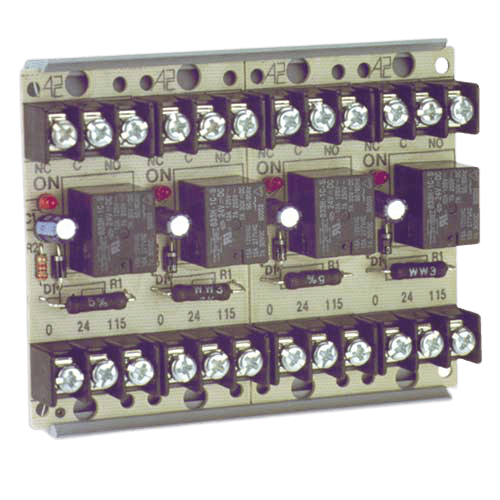 Edwards EST MR804/T Four-Position SPDT Relay with LED